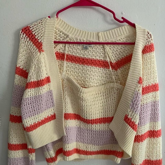 American eagle knitted tube top and tank set - Picture 3 of 6